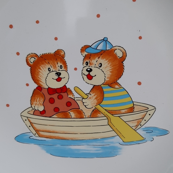 Vintage| Tiny Tykes 3 Piece Dinner Set| Teddy Bear - Picture 5 of 5